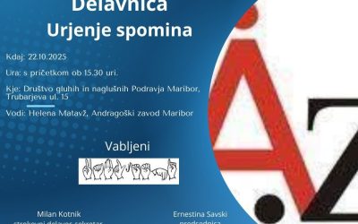 Vabilo – Delavnica – Urjenje spomina