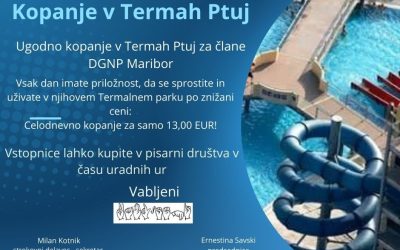 Kopanje v termah Ptuj 2025