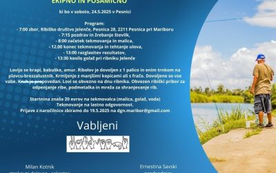 Turnir v športnem ribolovu  ekipno in posamično  2025