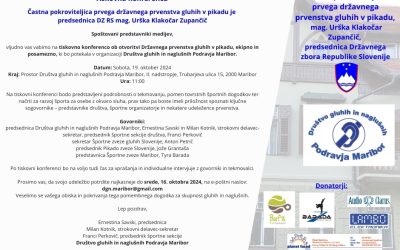 Tiskovna konferenco ob otvoritvi prvega Državnega prvenstva gluhih v pikadu