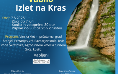 Vabilo – Izlet na Kras