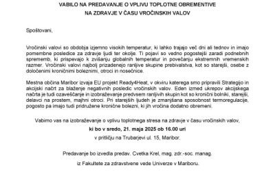 Vabilo – izobr. vročinski stres